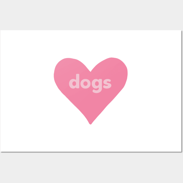 Dogs Heart Wall Art by annmariestowe